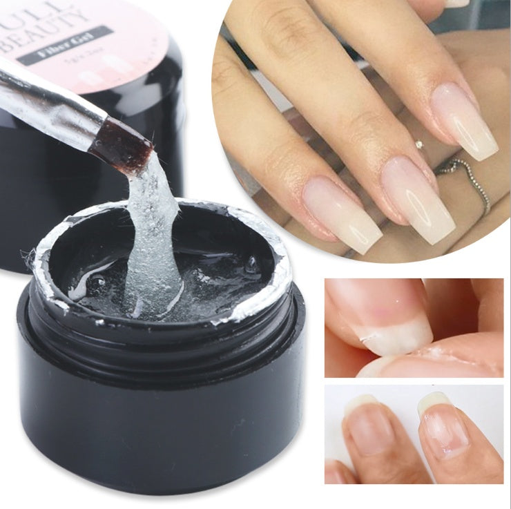 Creacked Repair Glue Nail Fiber Silk Extension Gel Fiberglass Poly UV Builder Gel Polish Manicure Art Prolonged Tool - Lumineé Beauty