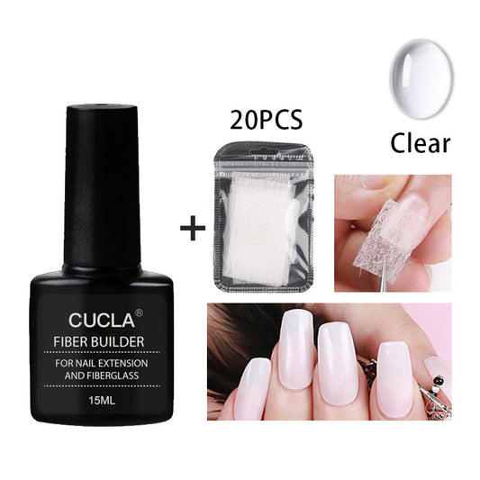 Explosive Manicure Fiber Extension Glue Set Extension Liquid Fiber Sheet Set - Lumineé Beauty