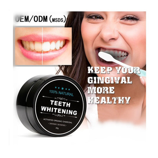 Charcoal Teeth Whitening Powder Activated Coconut Charcoal Teeth Whitening Charcoal Powder Oral Hygiene - Lumineé Beauty