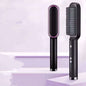 New 2 In 1 Hair Straightener Hot Comb Negative Ion Curling Tong Dual-purpose Electric Hair Brush - Lumineé Beauty