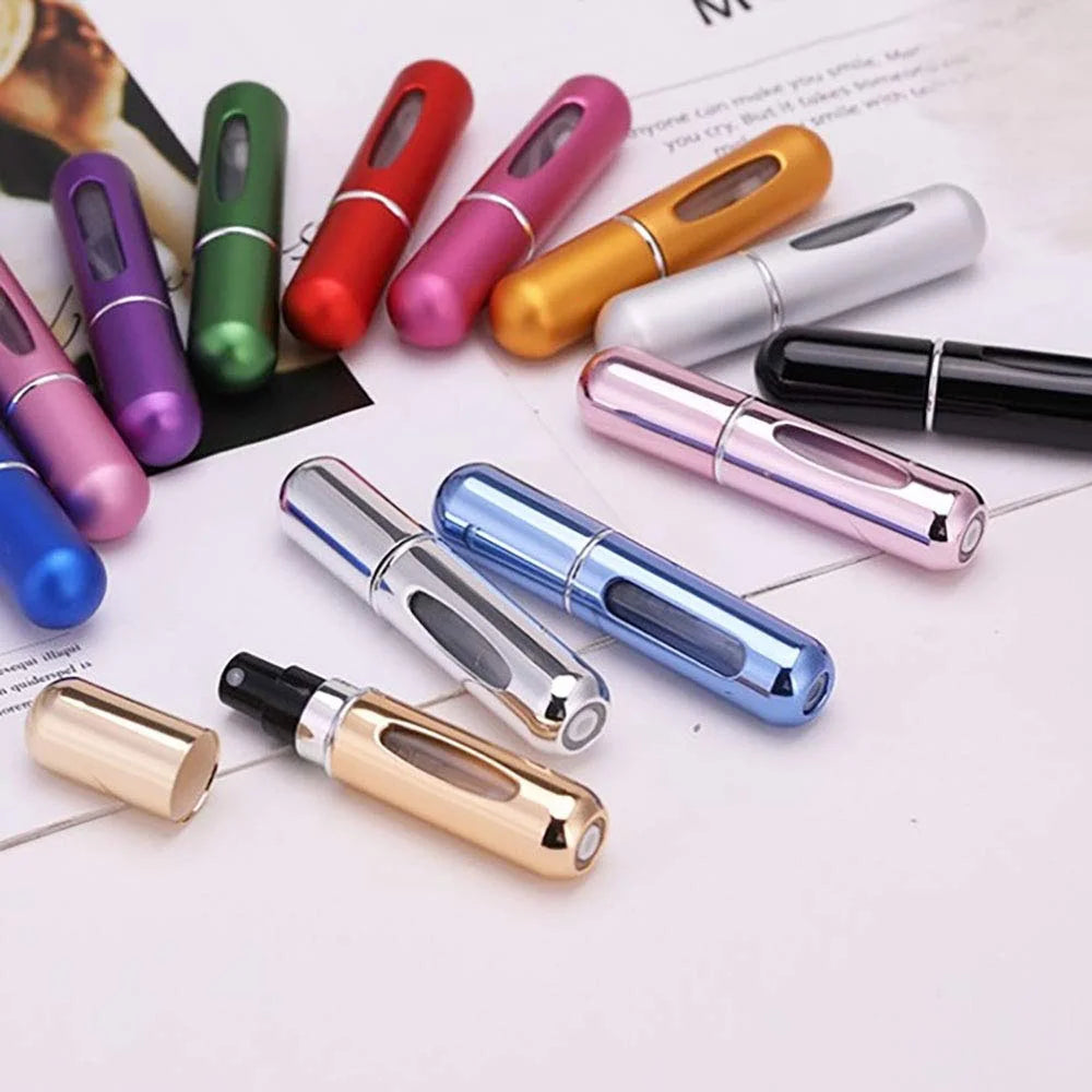 Refillable Mini Perfume Bottle Portable Cosmetic Bottle Spray Bottle Atomizer Spray Container Travel Refillable Bottles 8ml /5ml - Lumineé Beauty