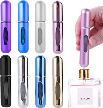 Refillable Mini Perfume Bottle Portable Cosmetic Bottle Spray Bottle Atomizer Spray Container Travel Refillable Bottles 8ml /5ml - Lumineé Beauty