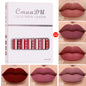 6 Boxes Of Matte Non-stick Cup Waterproof Lipstick Long Lasting Lip Gloss - Lumineé Beauty