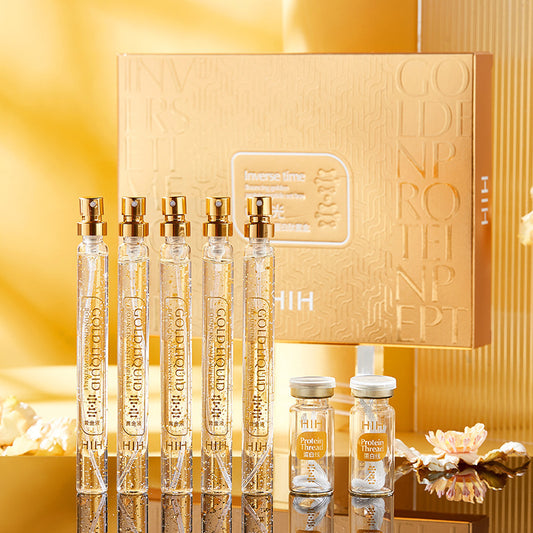 Gold Protein Peptide Kit Beauty Salon Skin Care Product Set Gold Thread Carving Liquid - Lumineé Beauty